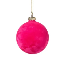 Kerstbal velvet - multikleur - diverse varianten