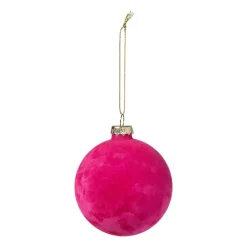 Kerstbal velvet - multikleur - diverse varianten