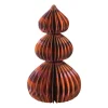Kerstboom papier clashing colours - 20 cm