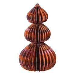 Kerstboom papier clashing colours - 20 cm
