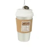 Kersthanger coffee to go - glas - ø5x10 cm