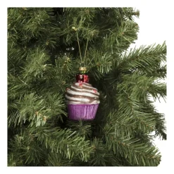 Kersthanger cupcake - diverse varianten - ø7x10 cm