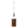 Kersthanger fles wijn - diverse varianten - ø3.5x14 cm