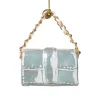 Kersthanger handtas - wit - 4.2x7x2.8 cm