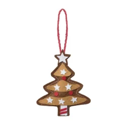 Kersthanger kerstboom - diverse varianten - 13x7.5x1 cm
