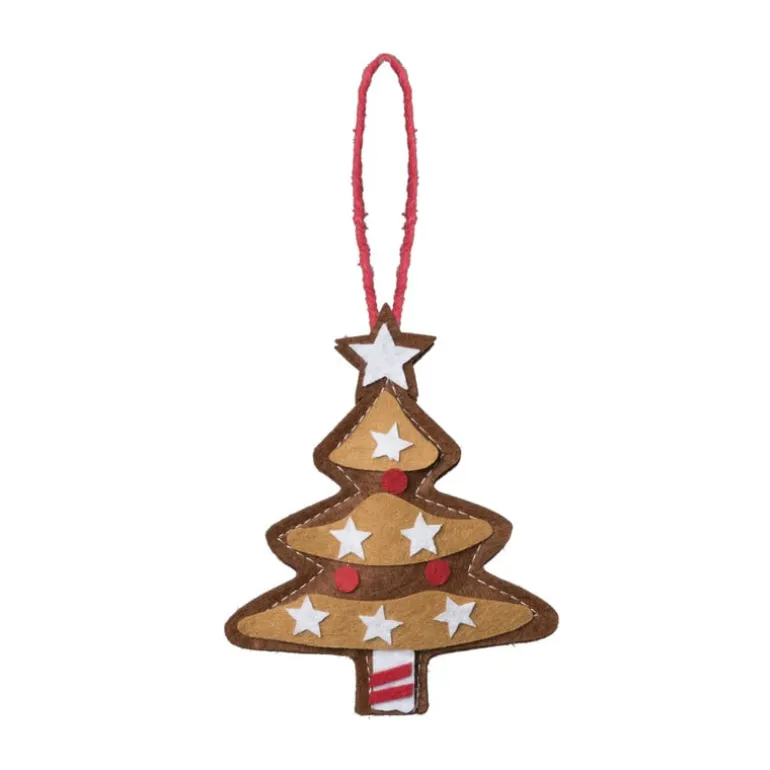 Kersthanger kerstboom - diverse varianten - 13x7.5x1 cm