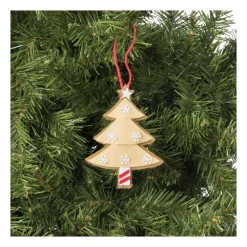 Kersthanger kerstboom - diverse varianten - 13x7.5x1 cm
