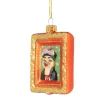 Kersthanger schilderij hond - diverse varianten - glas