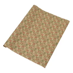 Kerstpapier kraft - diverse varianten - 200x70 cm
