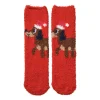 Kerstsokken teckel - rood - one size