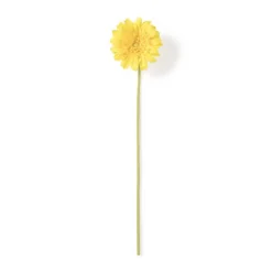 Kunstbloem gerbera - geel - 60 cm