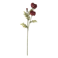 Kunstbloem hortensia - rood - 62 cm