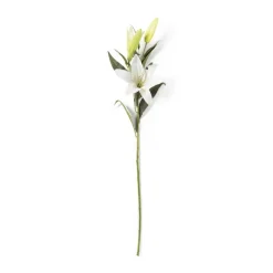 Kunstbloem lelie - wit - 91 cm