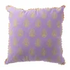 Kussen met print - paars - 45x45 cm