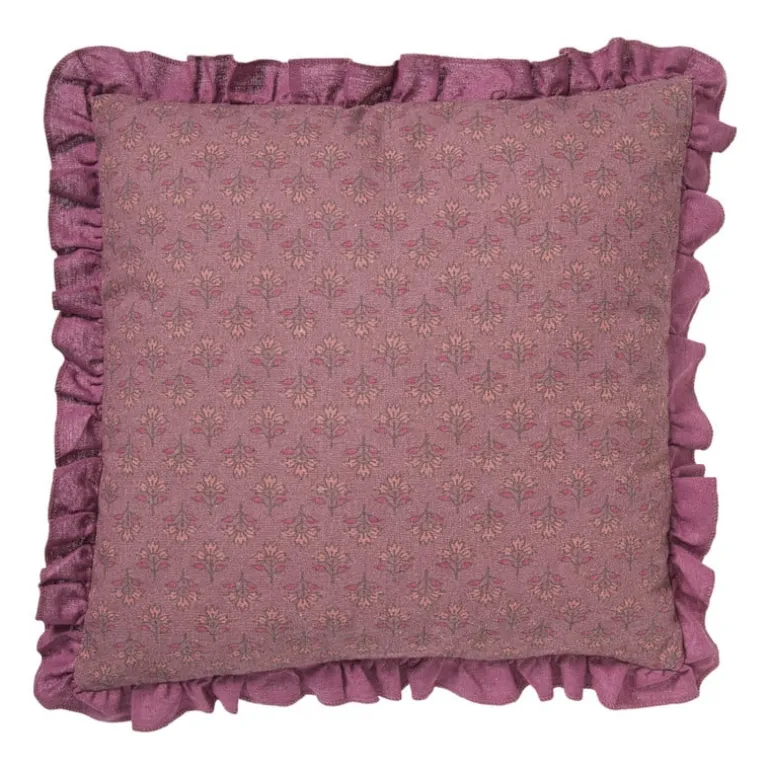 Kussen ruches - roze - 45x45 cm