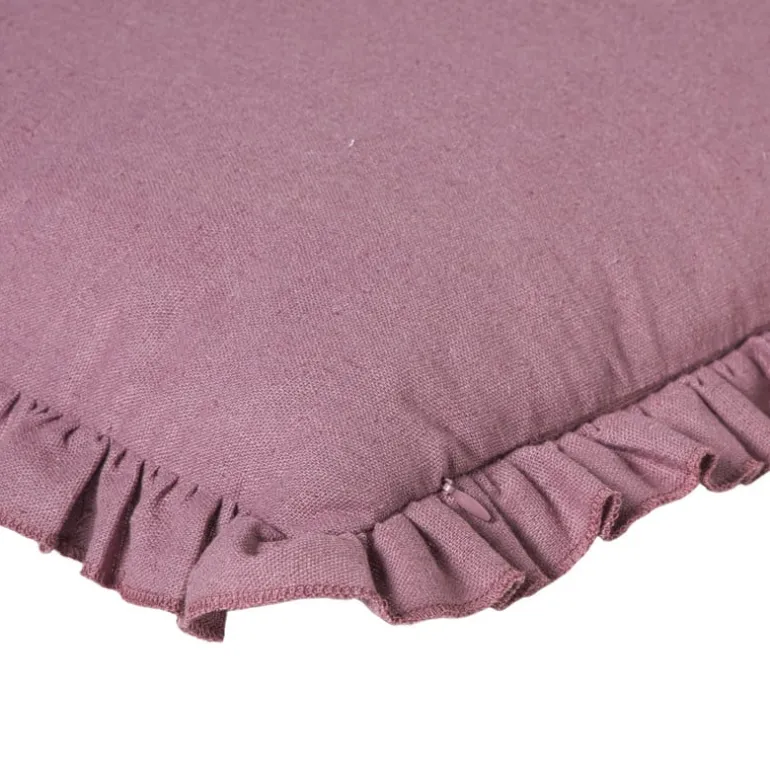 Kussen ruffles - roze - 45x45 cm