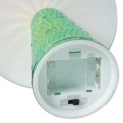Lamp disco paddenstoel - groen - ø15x18 cm