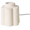 Lampvoet bloem - beige - ø11x13 cm