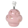 Lampvoet bobbel - roze/goud - ø21x30 cm