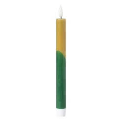LED dinerkaars duo - groen/olijfgroen - ø2.2x24.5 cm