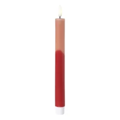 LED dinerkaars duo - roze/rood - ø2.2x24.5 cm