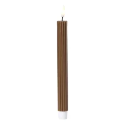 LED dinerkaars rib - bruin - ø2.2x24.5 cm