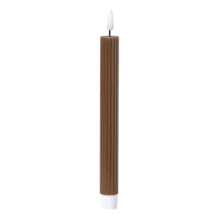 LED dinerkaars rib - bruin - ø2.2x24.5 cm