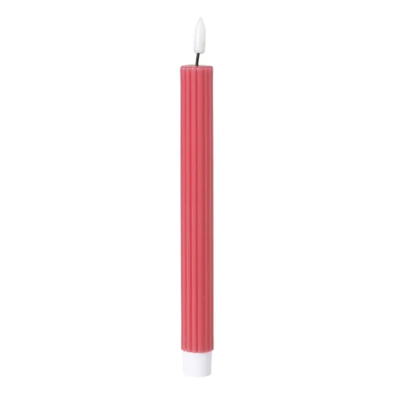 LED dinerkaars rib - roze - ø2.2x24.5 cm