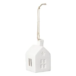LED kersthuisje wit - 7.5x4.5x4.5 cm - diverse varianten