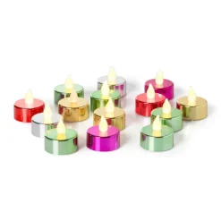 LED waxinelichten - goud - set van 5