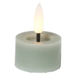 LED waxinelichten - groen - set van 3