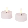 LED waxinelichten - roze - set van 2