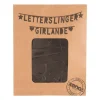 Maak je eigen letterslinger - zwart