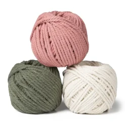 Macrame touw - groen - 40 meter