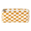 Mand checks groot - oranje/wit - 15x36x26 cm