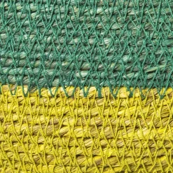 Mand colorblock - groen/geel - ø35x26 cm