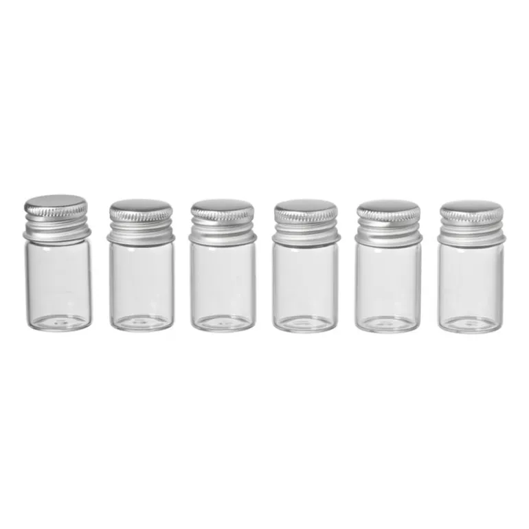 Mini glazenflesjes - 9 ml - set van 6