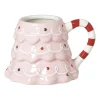 Mok kerstboom - roze