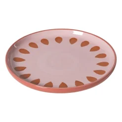 Ontbijtbord jolie - roze - ø21x2.1 cm