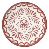 Ontbijtbord sterre - rood/wit - ø21.7x2.3 cm