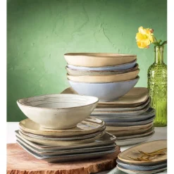 Ontbijtbord Toscane - beige - ø20.5 cm