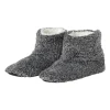 Pantoffels gemeleerd - donkergrijs - maat 41-42