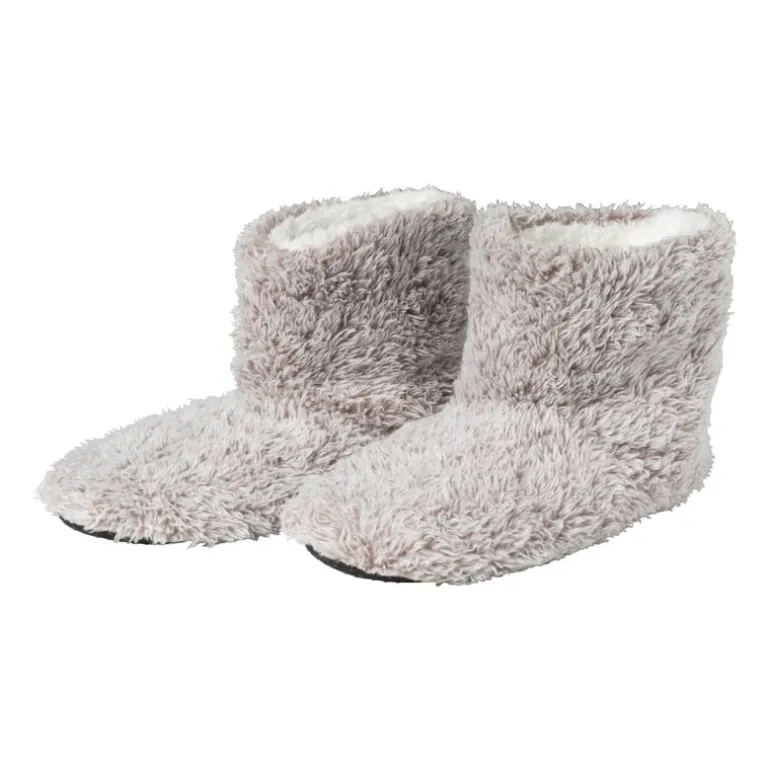 Pantoffels gemeleerd - lichtgrijs - maat 39-40