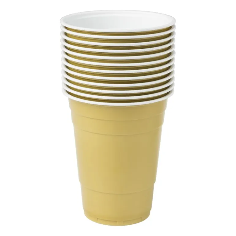 Partycup goud - 530 ml - 12 stuks