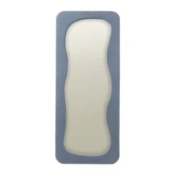Passpiegel wave teddy - blauw - 168x70 cm