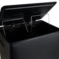 Pedaalemmer - zwart - 2x20 liter