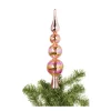 Piek discoballen roze - glas - ø6.7x31 cm