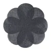 Placemat 3D bloem - zwart - ø38 cm