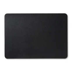 Placemat PU leer - zwart - 33x46 cm