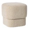 Poef vilt - beige - 40x40x40 cm